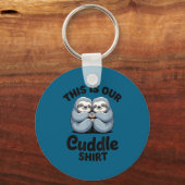 Cute Sloth Couple This Is Our Cuddle  Sleutelhanger (Voorkant)