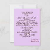 Cute Sloth Couple Wedding Thank You Bedankkaart (Achterkant)