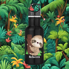 Cute sloth dierenvrienden waterfles 