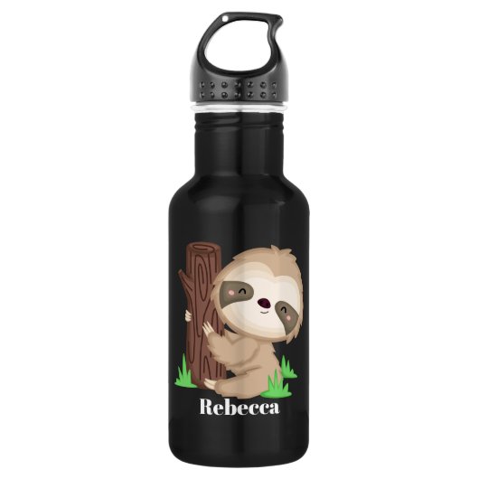 Cute sloth dierenvrienden waterfles (Voorkant)