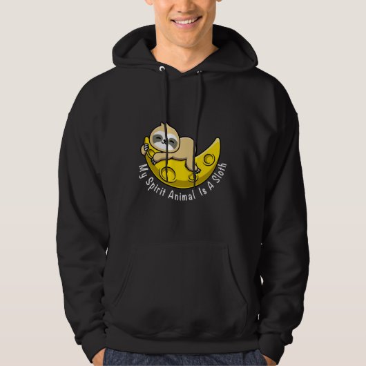 Cute Sloth Dreaming Hoodie (Voorkant)