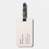 Cute Sloth Driving a Pink Convertible Bagagelabel (Achterkant verticaal)