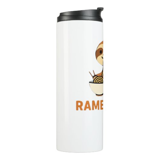 Cute Sloth Eating Ramen � Funny Noodle Lover Desig Thermosbeker (Gedraaid links)