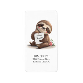 Cute Sloth Etiket