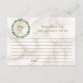 Cute Sloth Eucalyptus Baby shower Parents Advieskaart