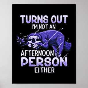 Cute Sloth Fibro Lupus Chronic Fatigue Spoonie Sle Poster
