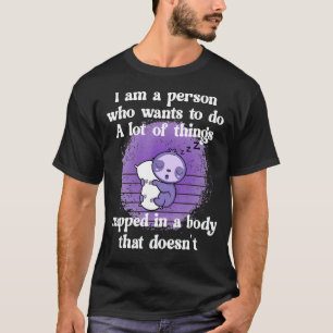 Cute Sloth Fibro Lupus Chronic Fatigue Spoonie Sle T-shirt