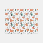 Cute Sloth Fleece Deken (Voorkant (Horizontaal))