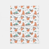Cute Sloth Fleece Deken (Voorkant)