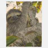 Cute Sloth Fleece Deken (Voorkant)