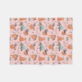 Cute Sloth Fleece Deken (Voorkant (Horizontaal))