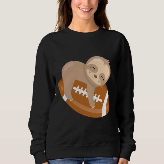 Cute Sloth Football Trui (Voorkant)