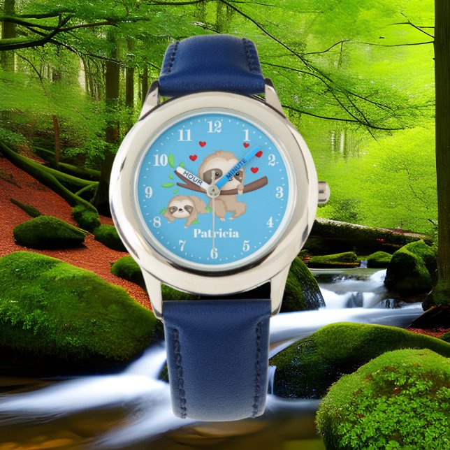 Cute sloth Friendss voegt naam toe Horloge (Creator heeft geüpload)