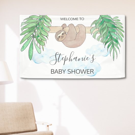 Cute Sloth Gender Neutral Baby shower Spandoek