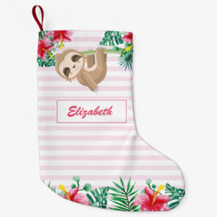 Cute Sloth girly op maat gemaakt Kleine Kerstsok