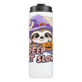 Cute Sloth Halloween Shirt � Funny Creep It Slow W Thermosbeker (Voorkant)