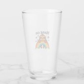 Cute Sloth �Hang On� Rainbow Positive Quote Sticke Glas (Achterkant)
