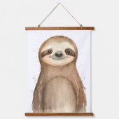 Cute Sloth Hangend Wandkleed (Voorkant)