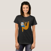 Cute Sloth Hanukkah Lazy Sloths Lover Jewish Funny T-shirt (Voorkant volledig)