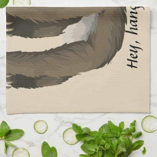 Cute sloth || Hey, hang me terug! Theedoek (Gevouwen)