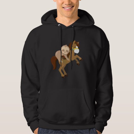 Cute Sloth Horse Hoodie (Voorkant)