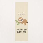 Cute Sloth Humor Fitness Girly Funny Quote Yogamat (Voorkant)