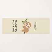 Cute Sloth Humor Fitness Girly Funny Quote Yogamat (Voorkant (horizontaal))