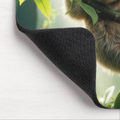 Cute Sloth In Sunbeams Muismat (Hoek)