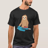 Cute Sloth Ironing Rodent Lazy Tired T-shirt (Voorkant)