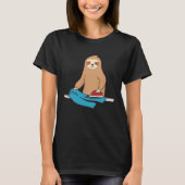 Cute Sloth Ironing Rodent Lazy Tired T-shirt (Voorkant)