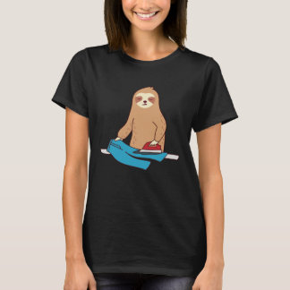 Cute Sloth Ironing Rodent Lazy Tired T-shirt