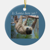 Cute Sloth Keramisch Ornament (Voorkant)