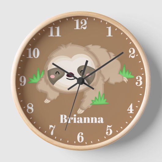 Cute sloth kinder room decor (Voorkant)