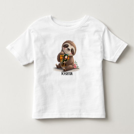 Cute Sloth Kinder Shirts (Voorkant)