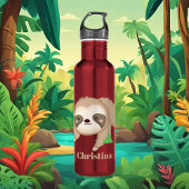 Cute sloth-liefhebber waterfles 
