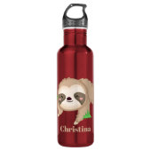 Cute sloth-liefhebber waterfles  (Voorkant)