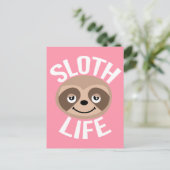 Cute Sloth Life Briefkaart (Staand voorkant)