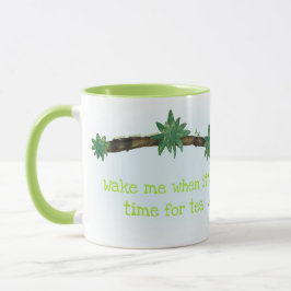 Cute sloth 'maak me wakker als het tijd is voor th mok