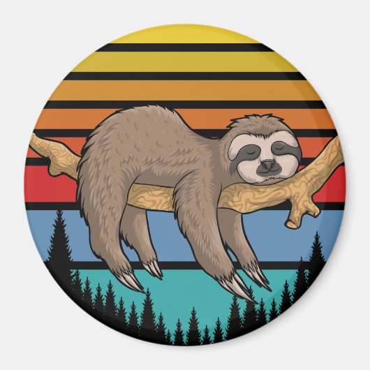 Cute Sloth Magneet (Voorkant)