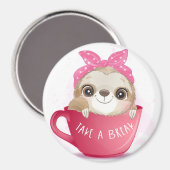 Cute Sloth Magneet (Voorkant / Achterkant)