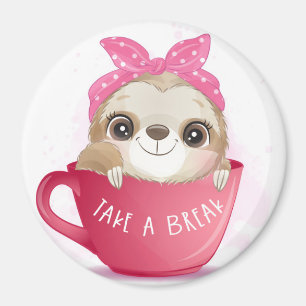 Cute Sloth Magneet