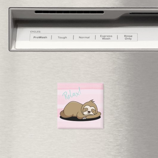 Cute Sloth Magneet (Insitu (Vaatwasser))