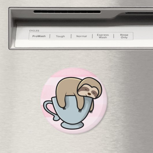 Cute Sloth Magneet (Insitu (Vaatwasser))