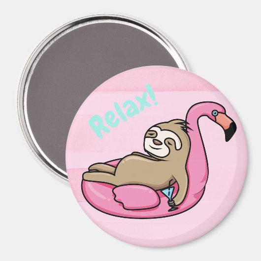 Cute Sloth Magneet (Voorkant / Achterkant)