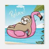 Cute Sloth Magneet (Voorkant)