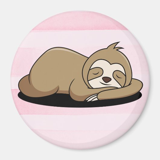 Cute Sloth Magneet (Voorkant)