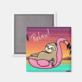 Cute Sloth Magneet (Voorkant / Achterkant)