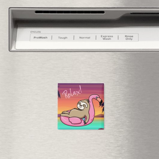 Cute Sloth Magneet (Insitu (Vaatwasser))