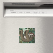 Cute Sloth Magneet (Insitu (Vaatwasser))