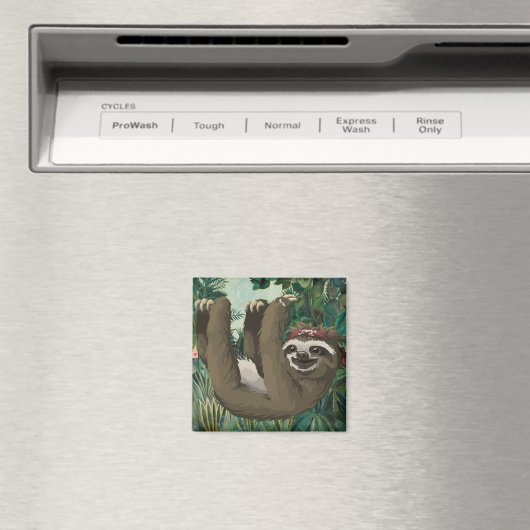 Cute Sloth Magneet (Insitu (Vaatwasser))